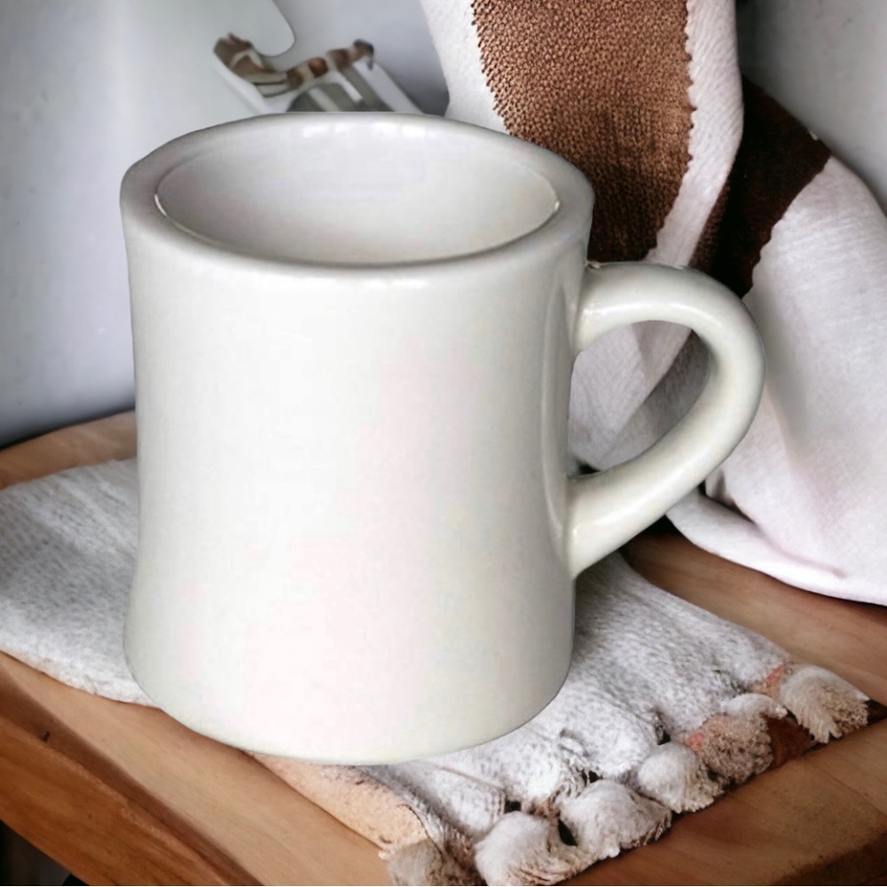 White Diner Style Mug
